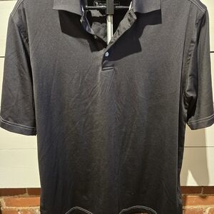 Pebble Beach Performance Polo Shirt – Men’s Medium – Black